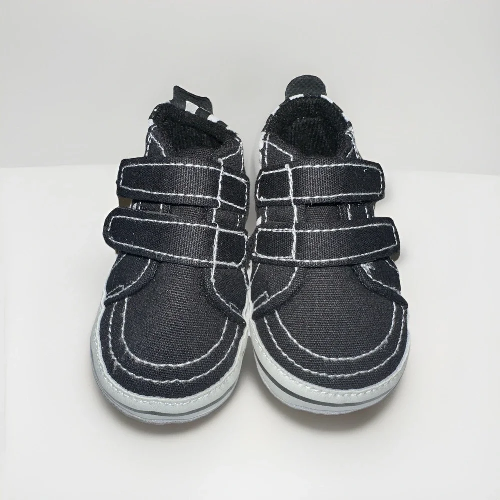 Baby Sz 2 Checkered Canvas Soft Bottom Checkerboard Slippers Vans Look Alike